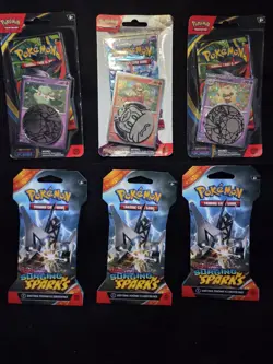 Pokemon Lot Of 6,Phantasmal,Paldea Evo, Surging Sparks Factory Sealed - Image 1