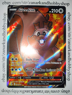 Pokemon Greedent V 256/264 Fusion Strike NM - Image 2