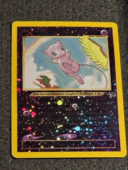 Pokemon Southern Islands Mew 1/18 Reverse Holo SWIRL VG+ DETAILED PICS - Image 1