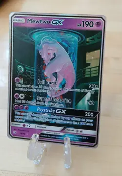 Mewtwo GX 78/73 Shining Legends Shiny Holo Secret Rare POKEMON NM LOOK PICS 🔥 - Image 3