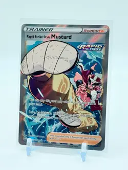 Rapid Strike Style Mustard TG27/TG30 Full Art Trainer Gallery #TG27 Pokemon TCG - Image 1