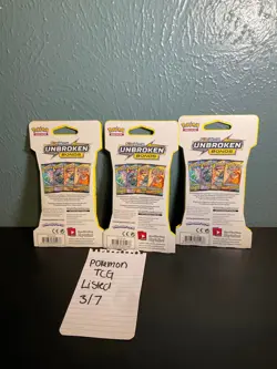 Pokemon Sun & Moon Unbroken Bonds Sleeved Booster Pack Factory Sealed LOT OF 3 - Image 2