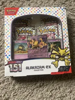 Pokemon TCG Scarlet and Violet - 151 Alakazam ex Collection Box - 4 Packs 820650855269 - Image 1