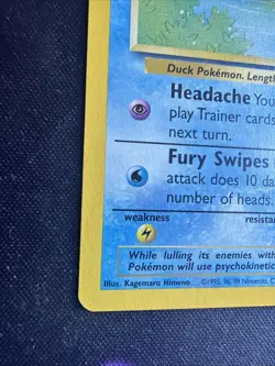 POKEMON Psyduck Black Star Promo #20 Rare WOTC TCG LP - Image 5