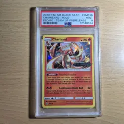 Pokemon - Charizard - SM158 - Promo - Holo NM PSA 9 Sun & Moon Team Up - Image 1