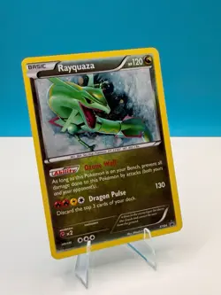 Pokemon Rayquaza XY141 XY Promo Holo Basic Dragon 120 HP Dual Claw Dragon Blast - Image 1