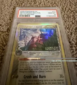 Metagross 11/113 Delta Species Reverse Holo PSA 10 Pokemon Low Pop - Image 2