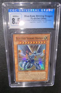 Yu-Gi-Oh! 2004 Promo Blue-Eyes Shining Dragon - CGC 8.5 - MOV-EN001 - Image 1