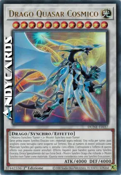DRAGO QUASAR COSMICO (Cosmic Quasar Dragon) Ultra R • DUNE IT037 • 1Ed • Yugioh! - Image 1