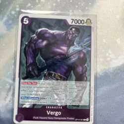 One Piece TCG Vergo OP14-061 Foil R The Azure Sea's Seven - Image 1