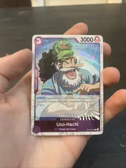 One Piece Card Game TCG PRB02 Uso-Hachi ST18-001 Foil M/NM Condition - Image 1