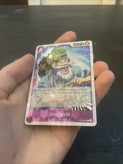 One Piece Card Game TCG PRB02 Uso-Hachi ST18-001 Foil M/NM Condition - Image 3