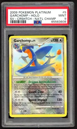 Pokemon Cards - PSA 9 Garchomp 5/147 - Platinum Promo National Champ MINT - PSA9 - Image 1