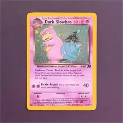 Vintage Pokemon Card - Team Rocket Dark Slowbro #12/82 Holo Rare 2000 English - Image 1