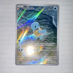 Pokemon Squirtle Illustration Rare Holo Sv: Scarlet & Violet 151 170/165 Card - Image 1