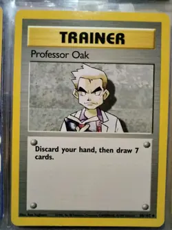 1999 Pokemon PROFESSOR OAK Base Set 1ST EDITION Shadowless NonHolo Card 88/102 - Image 1