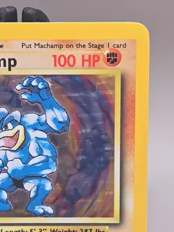 Machamp Rare Holo 1st Edition Pokemon Card - Image 3