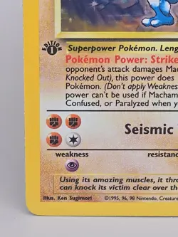 Machamp Rare Holo 1st Edition Pokemon Card - Image 5