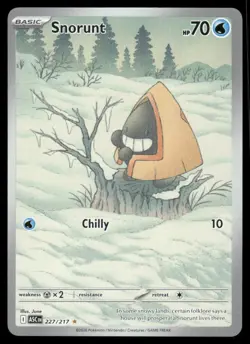 Pokemon Cards Snorunt 227/217 ME: Ascended Heroes Illustration Rare *eBay Live* - Image 1