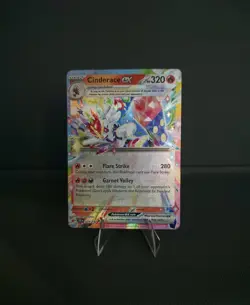 Pokemon TCG Cinderace ex 028/142 Sv07: Stellar Crown Double Rare Holo Card - Image 1
