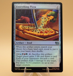 Everything Pizza | 173 | Unc | Foil | TMNT | MTG | Store Promo Eligible - Image 1