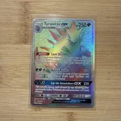 Pokemon TCG Tyranitar GX Lost Thunder Holo Card 223/214 Secret Ultra Rare GMT - Image 1