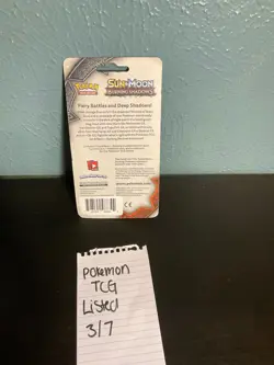 Pokemon Sun & Moon Burning Shadows Checklane Blister Pack (Komala) Sealed - Image 2