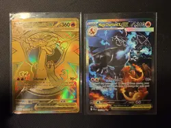 Pokemon Phantasmal Flames TCG MEGA CHARIZARD X EX Full Art Set 130/094 125/094 - Image 1