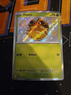 Pokemon Pineco SV: Paldean Fates 099/091 Near Mint NM Holo Rare - Image 1