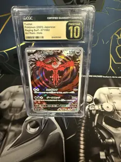 Yveltal pokemon (2023) Japanese Raging Surf - 071/062 Art Rare Pristine 10 CGC - Image 1