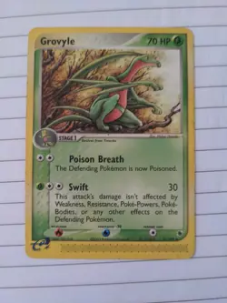 Grovyle 31/109 Ruby & Sapphire E Series Pokemon Card 2003 Vintage Tcg - Image 1