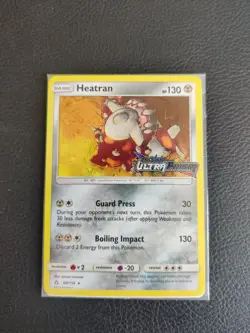 Pokemon TCG - Heatran 88/156 Sun & Moon Ultra Prism Stamped Holo Promo Sealed - Image 1