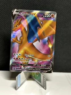 Charizard V SWSH050 Champion’s Path Promo Pokemon Card LP - Image 1