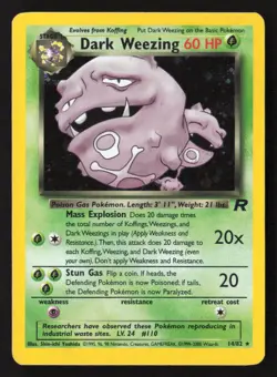 Dark Weezing (31) Rare Unlimited TR 31/82 NM Pokemon TCG - Image 1