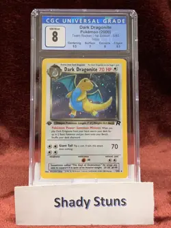 Dark Dragonite Holo 1st Edition 5/82 - Pokemon WOTC - Team Rocket - CGC 8.0 - Image 1