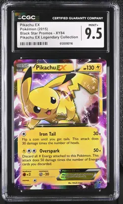 PIKACHU EX XY Black Star Promo Legendary Collection #XY84 CGC 9.5 Pokemon - Image 1