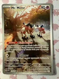 Pokemon TCG Mr. Mime Scarlet & Violet - 151 179/165 Holo Illustration Rare - Image 1