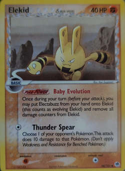 Pokemon TCG - Elekid (Delta Species) - EX Dragon Frontiers 48/101 Regular Common - Image 1