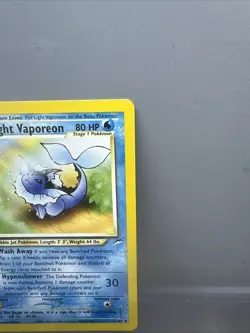 Pokemon Light Vaporeon Neo Destiny 52/105 Uncommon Non Holo NM - Image 4