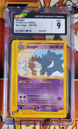 2003 POKEMON SKYRIDGE 10/144 GENGAR CGC 9 - Image 1