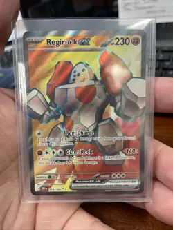Regirock ex 214/182 Ultra Rare Full Art NM Pokemon TCG SV10: Destined Rivals - Image 1