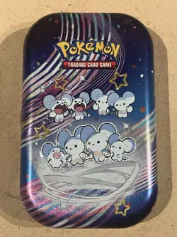 Pokemon Paldean Fates Mini Tin [Maushold] Empty Collectible TCG - Image 2