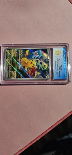 Pokemon TCG Pikachu 001/Sv-p Promo Scarlet & Violet Japanese CGC Pristine 10 - Image 3