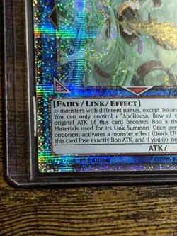Yugioh Apollousa, Bow of the Goddess RIRA-EN048 1st Edition Starlight Rare - Image 4