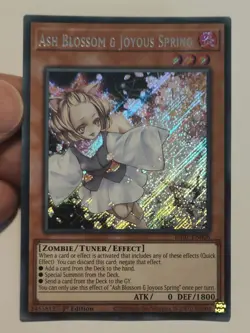 YuGiOh Ash Blossom & Joyous Spring Secret Rare RA01-EN008 - 25th Rarity 1st Ed - Image 1