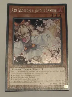 YuGiOh Ash Blossom & Joyous Spring Secret Rare RA01-EN008 - 25th Rarity 1st Ed - Image 2