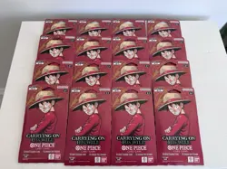 LOT OF 16 One Piece OP-13 Carrying on His Will Sleeved Blister Booster Packs - Image 4