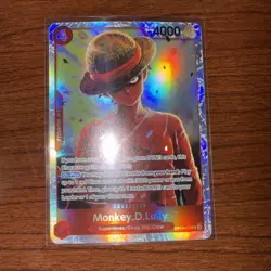 Monkey.D.Luffy OP12-015 SR ONE PIECE Tcg Card Game NM Red - Image 1