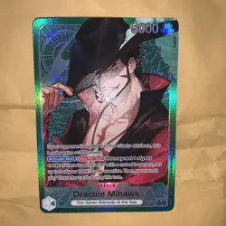 Dracule Mihawk- OP14-020 (Alternate Art) The Azure Sea's Seven Foil | - Image 1
