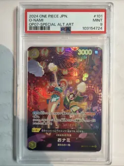 2024 One Piece JPN O-Nami #101 OP07 Special Alternate Art PSA 9 - Image 1